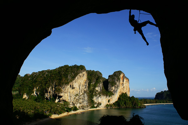 climb railay tonsai thailand climbing